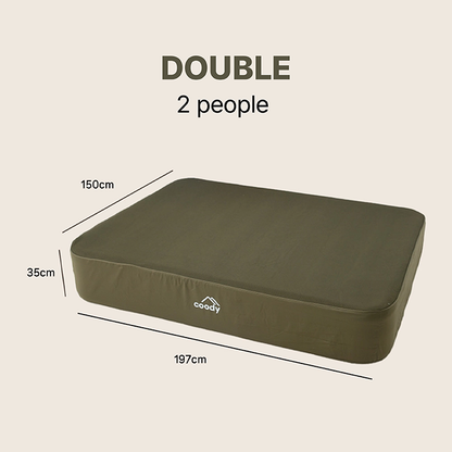 Coody Premium Air Mattress (Wireless Built-in pump)
